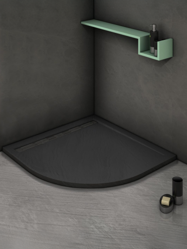Душевой поддон WeltWasser  WW TRR  90 STONE-BL (10000004385) 90х искусственный камень  - фото 3