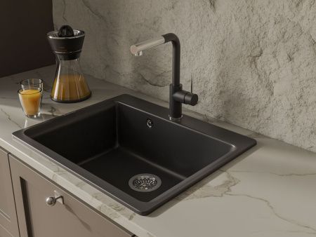 Смеситель для кухни Rivelato 1573503 antracite cromo на мойку черный/хром