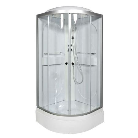 Душевая кабина AvaCan L510GM+EL 100х100 четверть круга с крышей ориентация универсальная