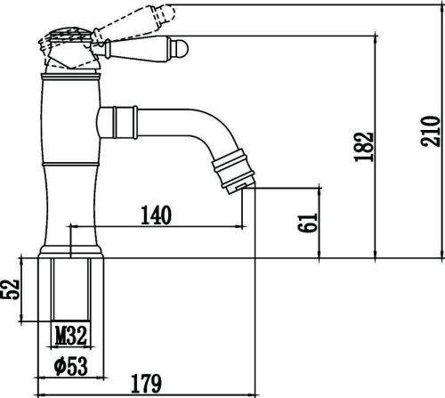Смеситель Savol S-006611H на раковину/столешницу черный - фото 2