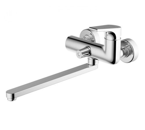 Смеситель для ванны Bravat VEGA F6119177CP-01L настенный хром