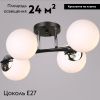 Люстра потолочная Reluce 02318-0.3-04 BK+CH