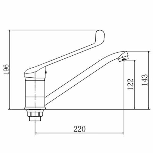 Смеситель Fashun A4954 на раковину хром - фото 3