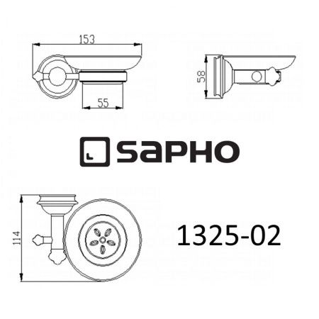 Мыльница Sapho ASTOR 1325-02