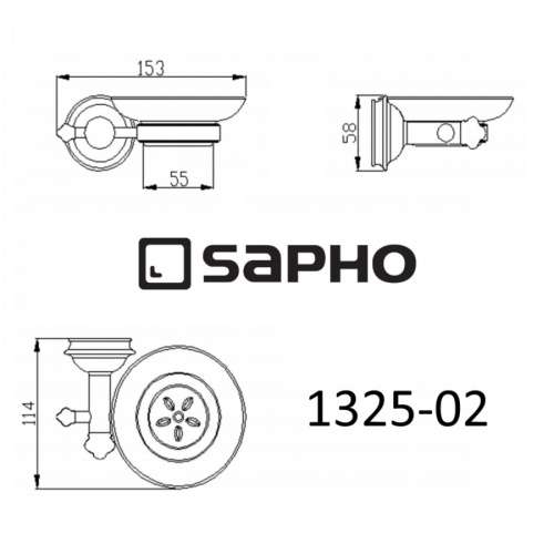 Мыльница Sapho ASTOR 1325-02 - фото 3