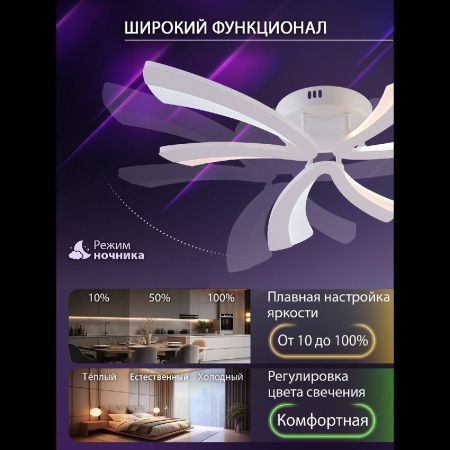 Люстра потолочная Natali Kovaltseva Vio (Вио) LED LAMPS 81453