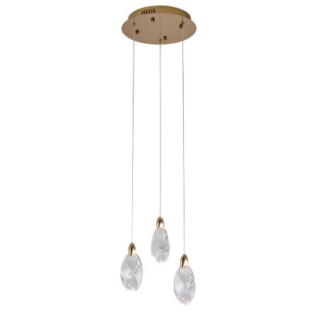 Светильник подвесной Delight Collection OD2439-3 gold/clear