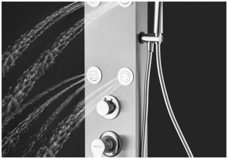 Душевая панель Aquanet Galaxy 00209998 настенная цвет хром