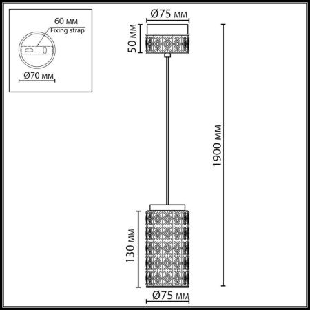 Светильник подвесной Odeon Light Lulu (Лулу) 5452/5L