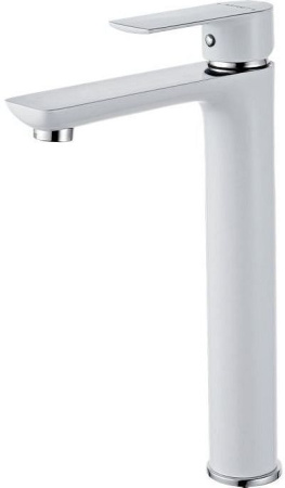 Смеситель Aquanet Arctic AF520-11СW на раковину белый/хром без термостата