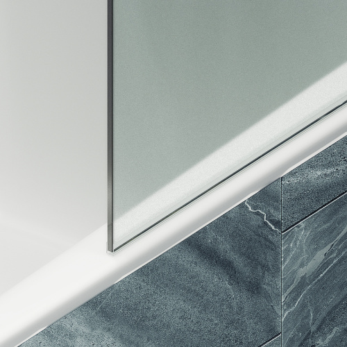 Душевая шторка на ванну Maybah Glass MGV-90-3ш 40х140 стекло тонированное профиль золото глянцевое - фото 5