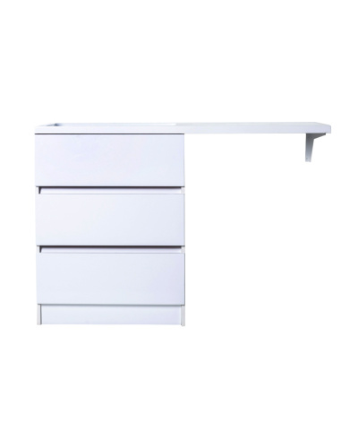 Тумба с раковиной Orange Sistema ST-70TUW+RAL 130х48х89,5 - фото 2