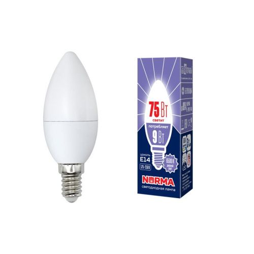 Лампа светодиодная Volpe LED-C37 LED-C37-9W/DW/E14/FR/NR картон - фото 2