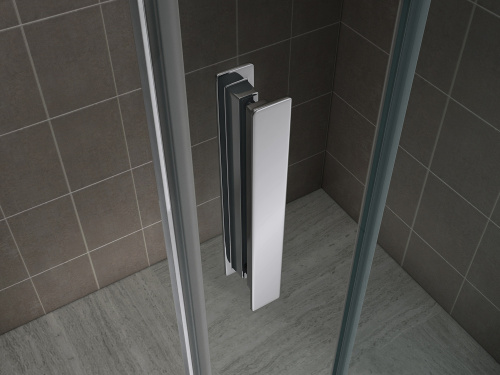 Душевая дверь Abber Komfort AG90120 120х200 стекло прозрачное профиль хром глянцевый - фото 5