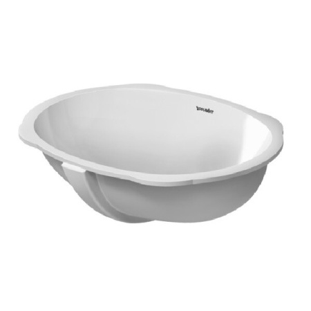 Раковина керамическая Duravit Santosa 466510000 51х38 встраиваемая цвет белый без отверстий под смеситель