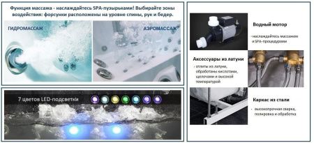 Ванна акриловая гидромассажная Cerutti SPA C-453A 180х80 пристенная прямоугольная с ножками