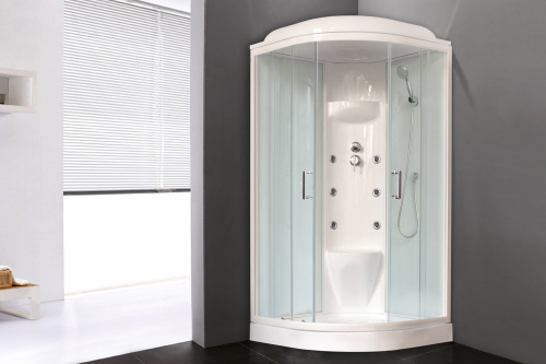 Душевая кабина Royal Bath НК RB100HK7-WT 100х100 четверть круга с крышей - фото 2