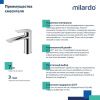 Смеситель Milardo Azure AZUSB00M01 на раковину хром