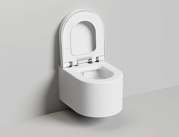 Унитаз подвесной Salini GEMELLI 240121KSMF белый матовый с сиденьем микролифт безободковый смыв торнадо