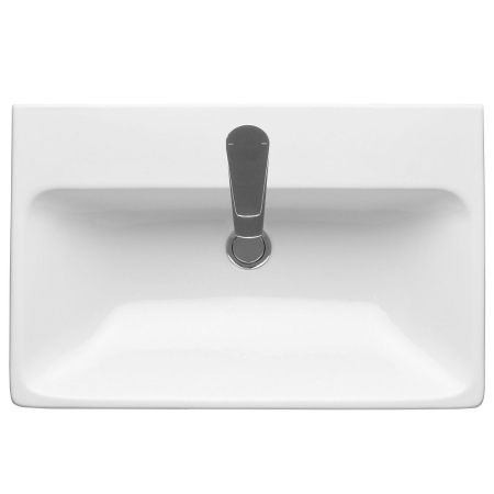 Раковина из сантехнического фарфора Santek Адриана WH501628 70х50 накладная цвет белый
