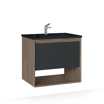 Тумба под раковину Jorno TOSSONY Toss.01.70/P/DS-A/JR 69х44х60 подвесная цвет антрацит