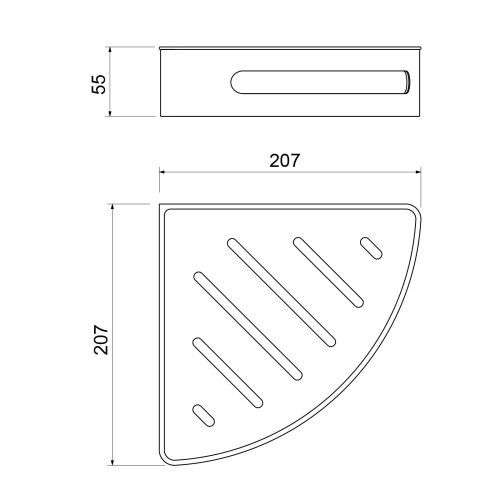 Полка в ванную комнату Timo Luiro 18577/18 - фото 2