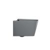 Унитаз подвесной Grossman Торнадо GR-4404GMSQ серый с сиденьем микролифт безободковый смыв торнадо