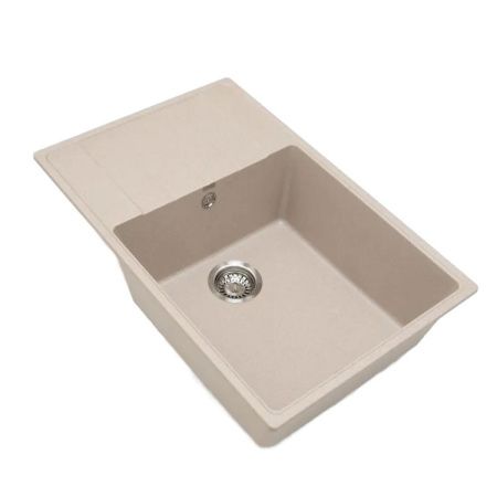 Кухонная мойка Grandex Aqua 600213 75х50 цвет бежевый поверхность матовая