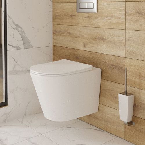 Унитаз подвесной IDDIS Calipso CALRNSEi25 белый с сиденьем микролифт безободковый смыв воронка-водоворот - фото 2