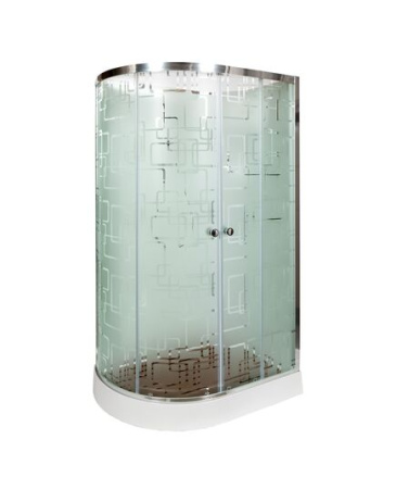 Душевая кабина AvaCan EM2012RN 120х90 асимметричная без крыши ориентация правая