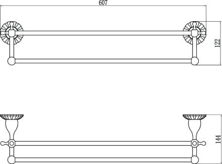 Полотенцедержатель Savol S-08948C