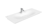 Раковина из сантехнического фарфора Creavit Drop DP120-00CB00E-0000 120х50 накладная цвет белый