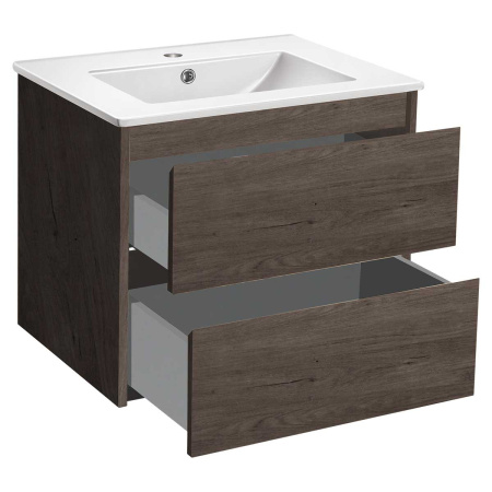 Тумба под раковину Vincea Gio VMC-2G600RO 60х46х50 подвесная цвет коричневый
