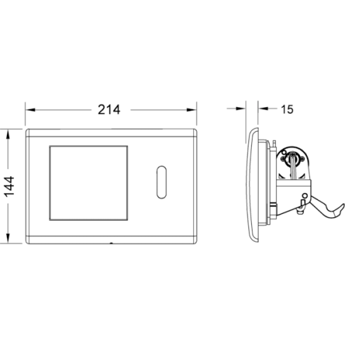 Панель смыва инфракрасная Tece TECEplanus 9240362 цвет белый - фото 2