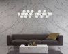 Люстра на штанге Lumina Deco Marsiada (Марсиада) LDP 6033-24 BK+GD