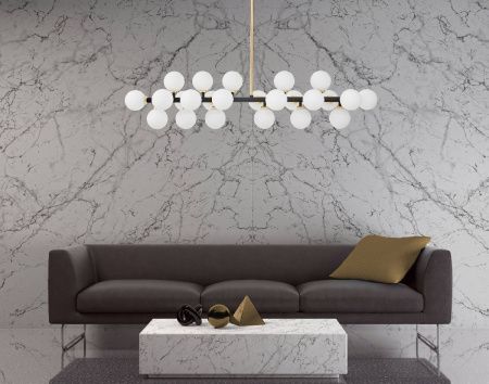 Люстра на штанге Lumina Deco Marsiada (Марсиада) LDP 6033-24 BK+GD