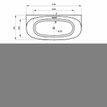 Ванна акриловая Wellsee Belle Spa 2.0 235804000 170х75 пристенная асимметричная с каркасом