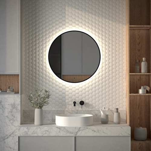 Зеркало с подсветкой Defesto AURA DF 2984R 70х70 - фото 3