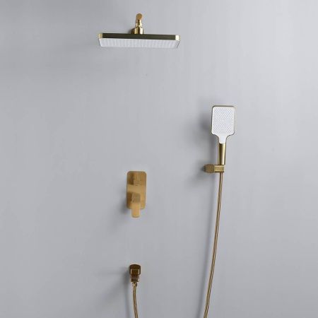 Душевая система Shevanik S9935G встраиваемая в стену цвет золото