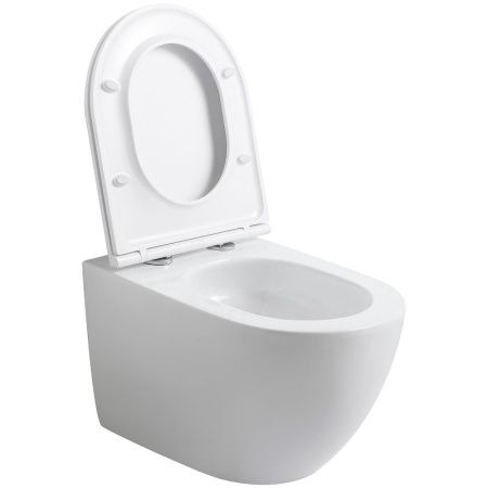 Унитаз подвесной Agger AT07150 белый с сиденьем микролифт смыв торнадо