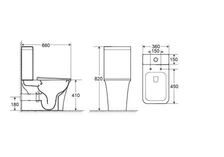 Унитаз напольный с бачком Cerutti SPA CT8457 белый с сиденьем микролифт безободковый каскадный смыв