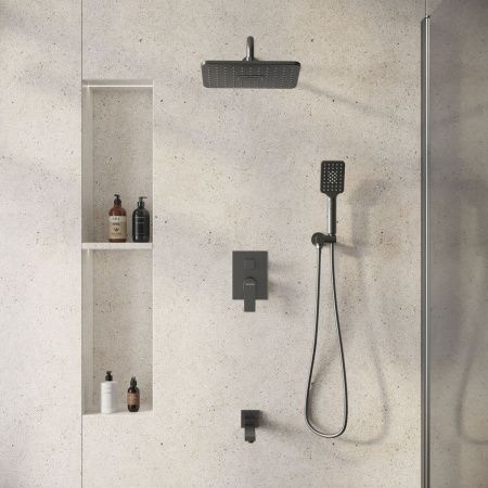 Душевая система Grossman Classic 501.K35.04.420 встраиваемая в стену цвет черный