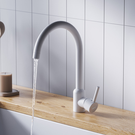 Смеситель для кухни Dorff Logic D3007033 на мойку белый