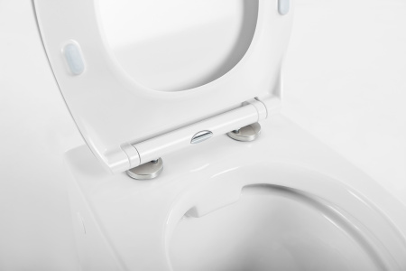 Унитаз подвесной BelBagno PROSPERO BB507B/BB2020SC белый с сиденьем микролифт безободковый каскадный смыв