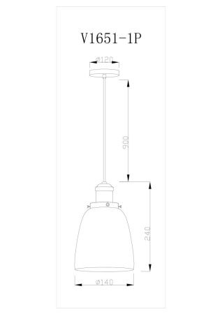 Светильник подвесной Moderli Single (Сингле) V11517-1P