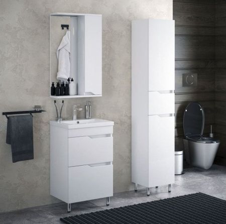 Зеркало-шкаф Corozo Теона SD-00001514 50х70 подвесной цвет белый