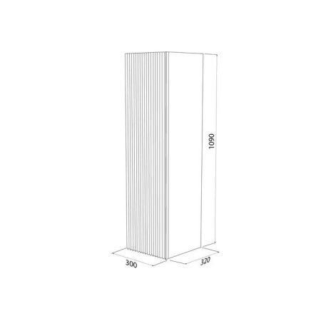 Шкаф-пенал Iddis Bild BIL30V0i97 30х110 подвесной цвет коричневый