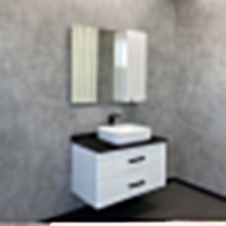 Тумба с раковиной Comforty Амстердам 00-00014001CF 100х50 подвесная цвет белый