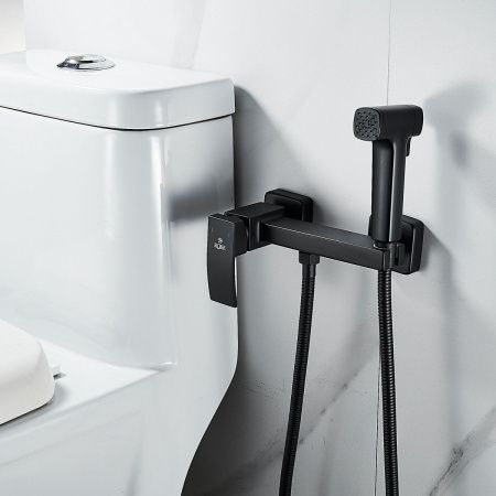 Гигиенический душ со смесителем Rose R1505H-1 черный