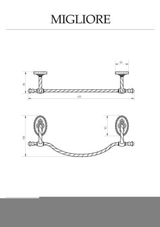 Полотенцедержатель Migliore Edera 16924